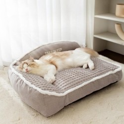 Katzennest, warm und verdickt im Winter, abnehmbares und waschbares Katzensofa, Katzenbett, Schlafmatte für Kätzchen und klei