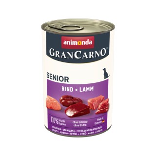 Animonda GranCarno Original Senior Hundefutter - Dosen - Rind & Lamm - 6 x 400 g