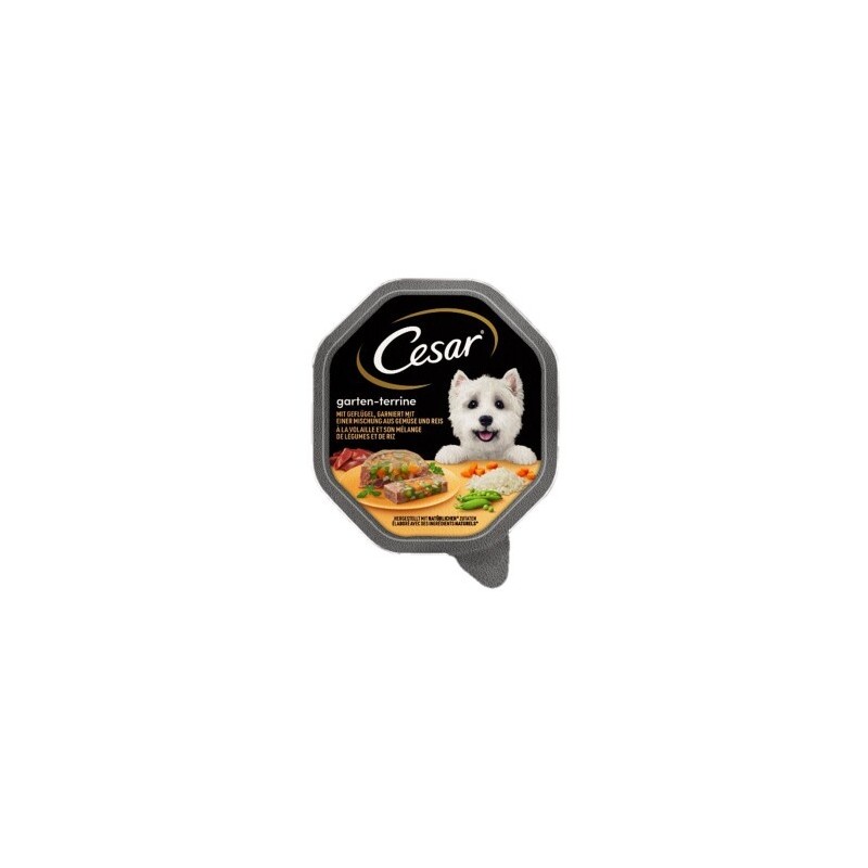 Cesar Garten-Terrine 14x150g Geflügel, Gemüse & Reis