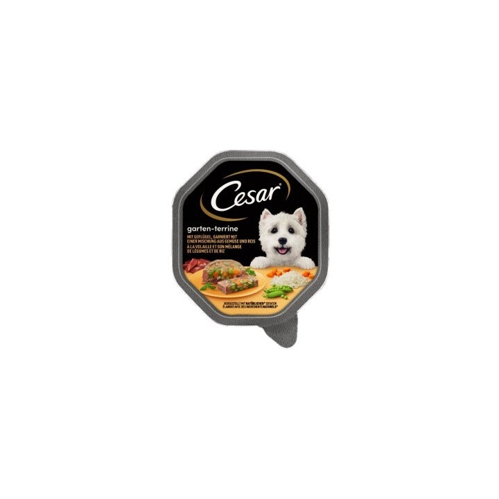 Cesar Garten-Terrine 14x150g Geflügel, Gemüse & Reis