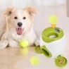 Haustier-Tennis-Futter-Belohnungsmaschine, interaktiver Ballwerfer, Training mit Slow Food-Spielzeug, geeignet für Katzen und