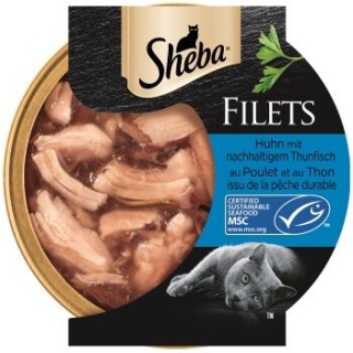 Sheba Filets Thunfisch und Huhn 32x60 g