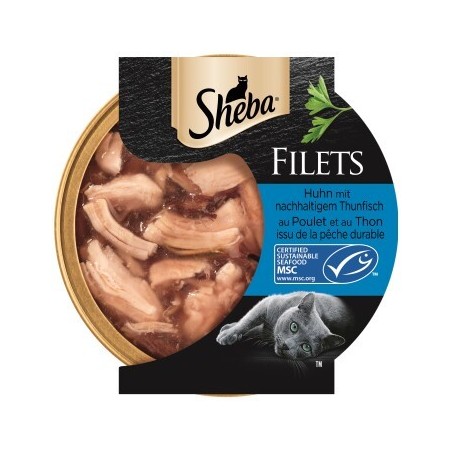 Sheba Filets Thunfisch und Huhn 32x60 g