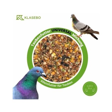 KLASEBO Taubenfutter Universal Mischung 25kg, Vogelfutter