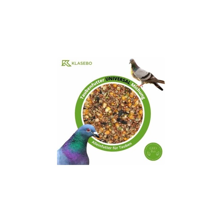 KLASEBO Taubenfutter Universal Mischung 25kg, Vogelfutter