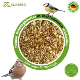 KLASEBO 20 kg Vogelfutter für Wildvögel Deluxe, Streufutte, Fettfutter, Wildvogelfutter