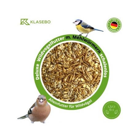KLASEBO 20 kg Vogelfutter für Wildvögel Deluxe, Streufutte, Fettfutter, Wildvogelfutter
