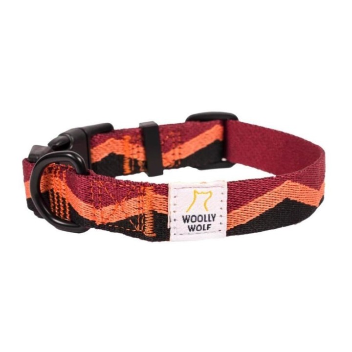 Woolly Wolf Halsband Peaks Cranberry L