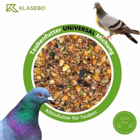 KLASEBO Taubenfutter Universal Mischung 25kg, Vogelfutter