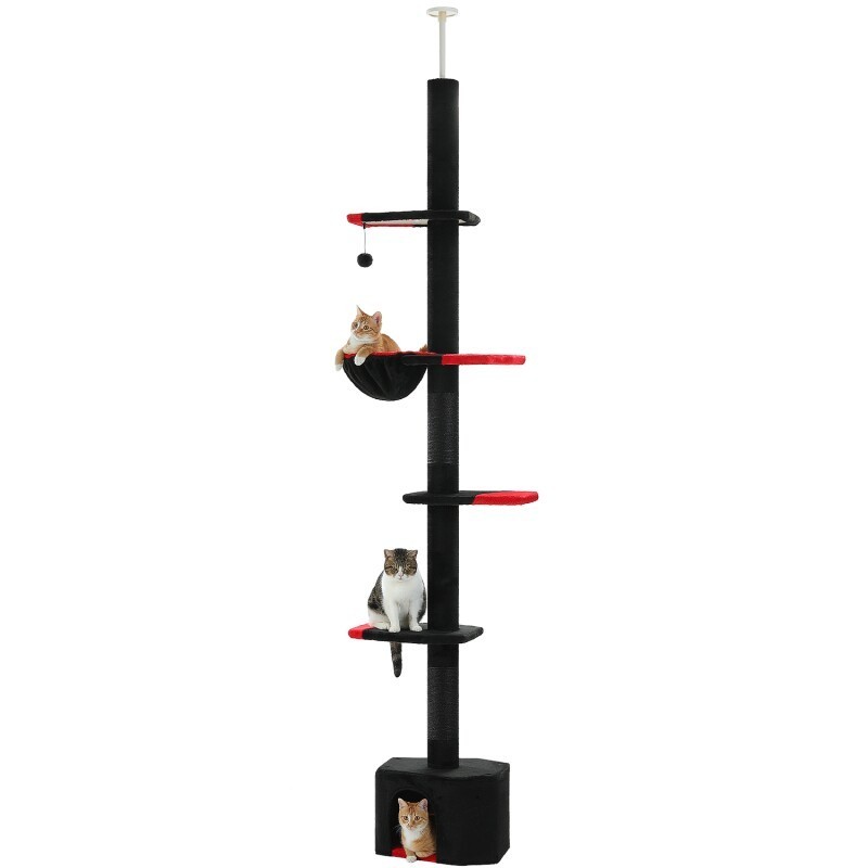Pawz Road Kratzbaum deckenhoch schwarz