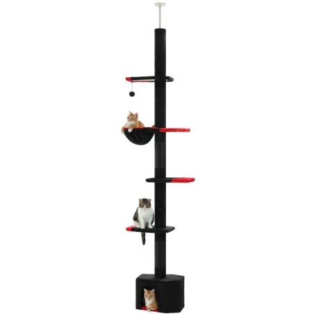 Pawz Road Kratzbaum deckenhoch schwarz