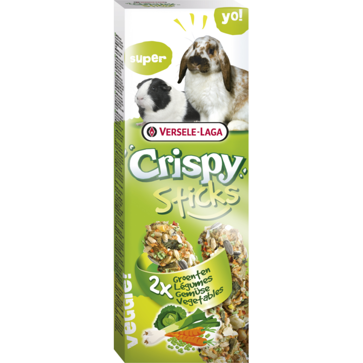 VERSELE-LAGA Knusperstäbchen-Gemüseflasche für Kaninchen und Cavies 110g
