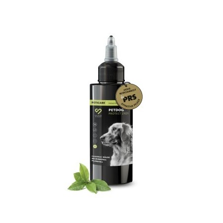 Peticare Anti-Parasiten Mittel für Hunde gegen Milben Flöhe Pilze 50 ml