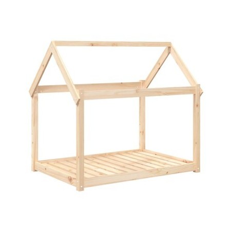 VidaXL Hundebett XXL (111x80x100) aus Kiefernholz naturfarben