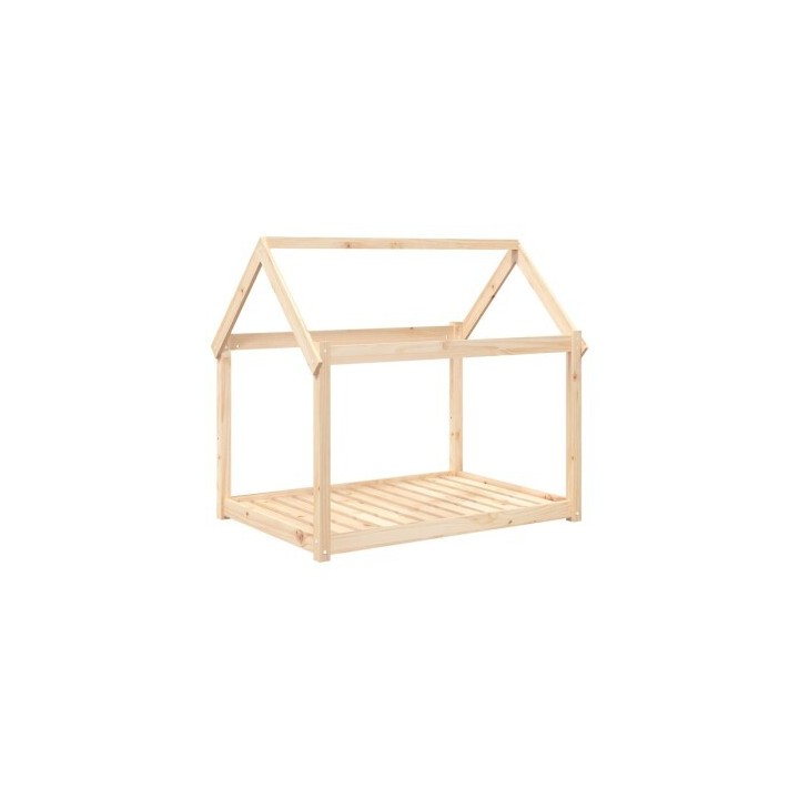 VidaXL Hundebett XXL (111x80x100) aus Kiefernholz naturfarben