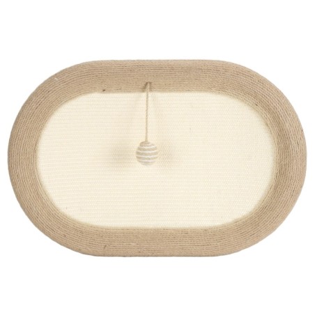 Katzenkratzbrett, 61 cm, extragroß, rutschfest, Sisal, Kratzbrett, Schüssel für Hauskatzen