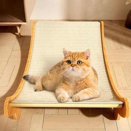 Holz-Katzenkratzbretter, multifunktionales Katzen-Schlafbett, abnehmbares, verschleißfestes Katzenkratzbrett, Katzen-Kratzspi