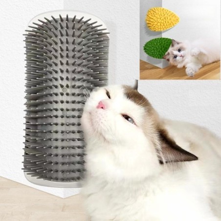 Katzenkratzbrett, Massagegerät für Katzen, zum Kratzen von Haustieren, Bürste zum Entfernen von Haaren, Kamm, Fellpflegetisch