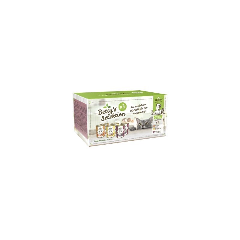 Betty's Landhausküche Selektion Nr.3 6 x 400g Dose für Katze