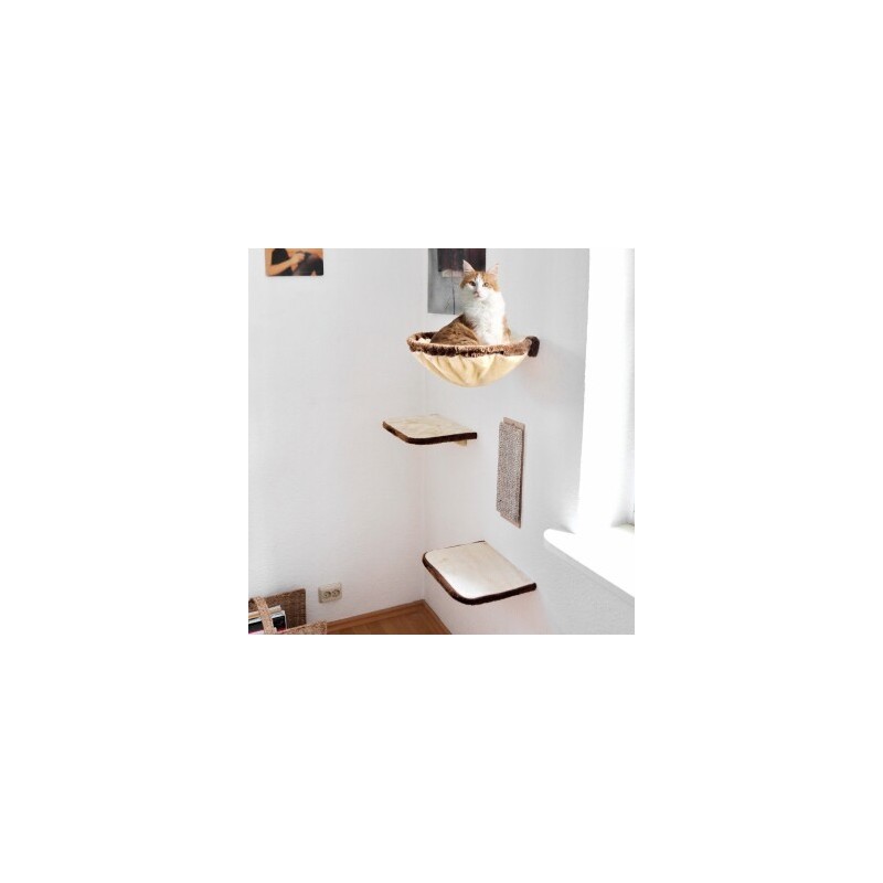 Rohrschneider ® Katzen-Kletterwand 4-teilig beige