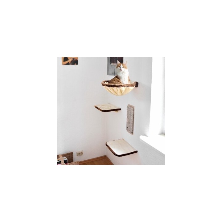 Rohrschneider ® Katzen-Kletterwand 4-teilig beige
