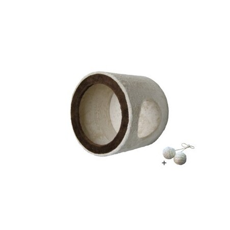 Rohrschneider ® Wandhöhle , mit Gratis-Spielball, beige