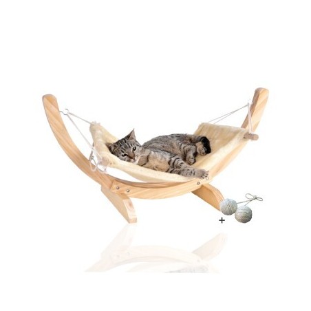 Rohrschneider ® Katzenhängematte Cat Relax, Katzenschlafplatz inkl. Gratis-Beigabe
