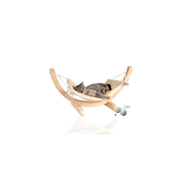 Rohrschneider ® Katzenhängematte Cat Relax, Katzenschlafplatz inkl. Gratis-Beigabe