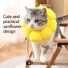 Sunflower Elisabethanisches Haustierhalsband, verstellbar, gegen Beißen, für chirurgische Eingriffe, gegen Lecken, Wundheilun