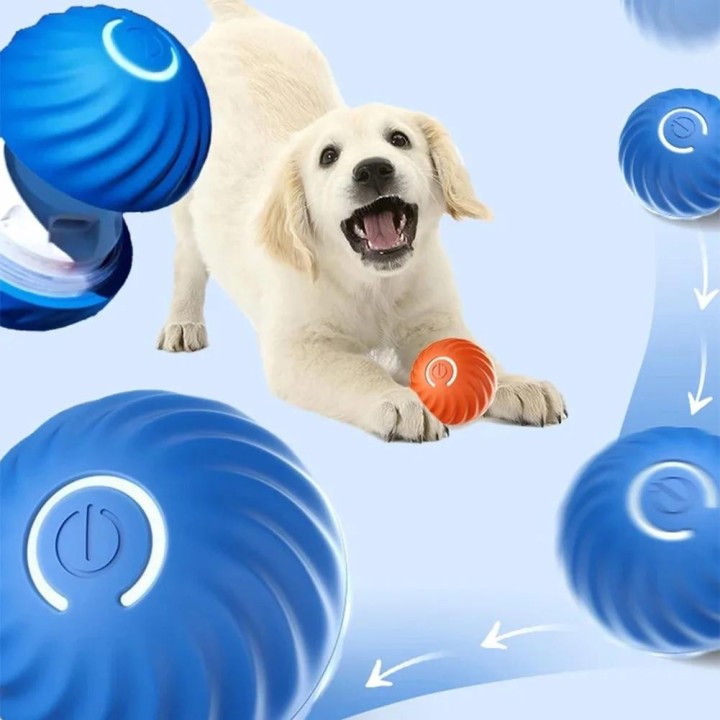 Intelligenter Hundespielzeugball, elektronisches interaktives Haustierspielzeug, beweglicher Ball, USB, automatischer bewegli