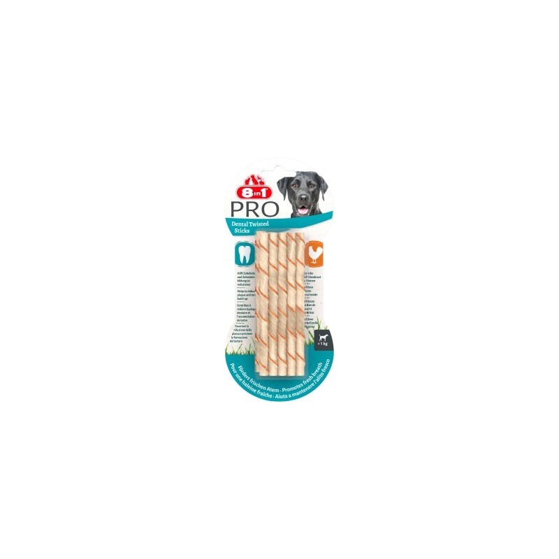 8in1 Delights Pro Dental Twisted Sticks 10 Stück