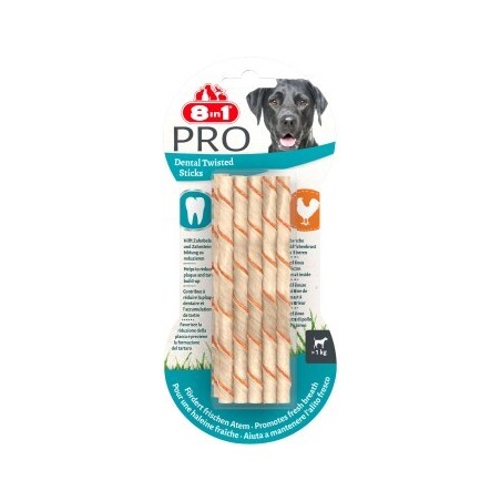 8in1 Delights Pro Dental Twisted Sticks 10 Stück