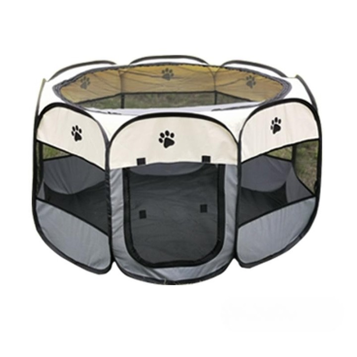 Zaun für den Kreißsaal von Katzen und Hunden, achteckiger Haustierkäfig, tragbarer, faltbarer, transparenter Haustierkäfig, H