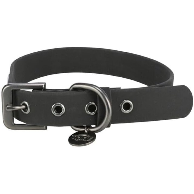 CityStyle Halsband, PVC, L–XL: 50–57 cm/30 mm, Schwarz