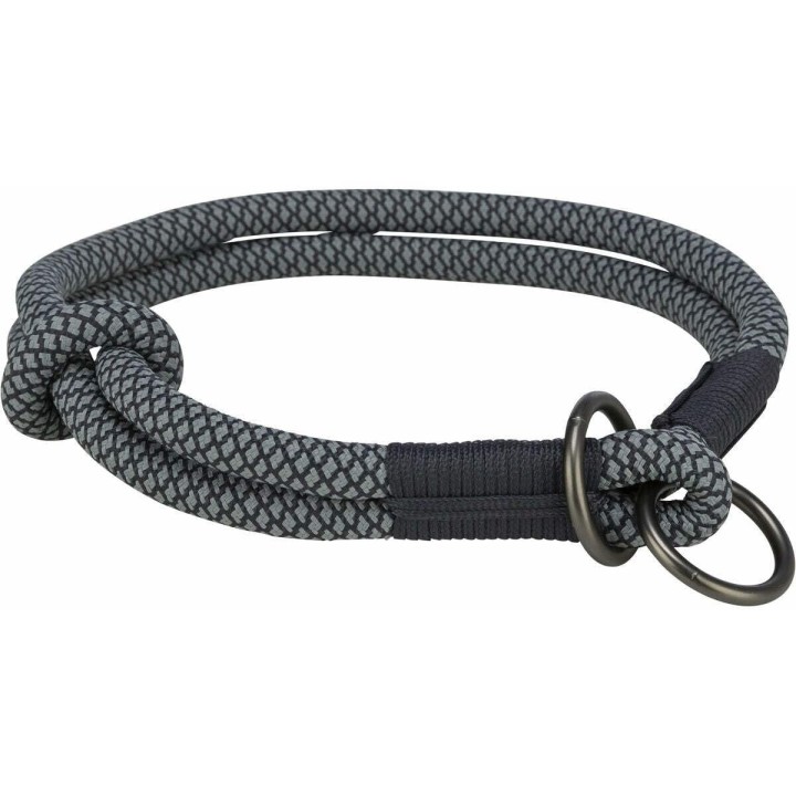 Soft Rope Collar Educación L–XL:55cm/10mm Neg/Gri