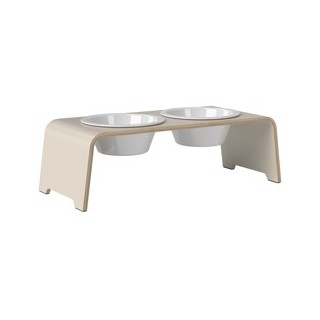 dogBar® Hundebar Wooden cashmere grey, Gr. M, Maße: ca. 57 x 24 x 18 cm, Durchmesser:  ca. 204 mm