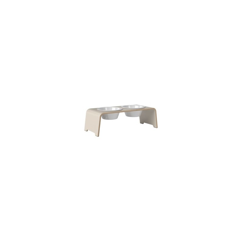 dogBar® Hundebar Wooden cashmere grey, Gr. M, Maße: ca. 57 x 24 x 18 cm, Durchmesser:  ca. 204 mm