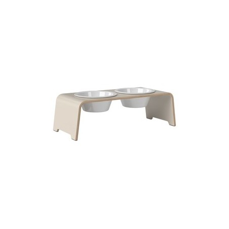 dogBar® Hundebar Wooden cashmere grey, Gr. M, Maße: ca. 57 x 24 x 18 cm, Durchmesser:  ca. 204 mm