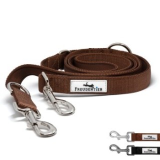 Freudentier Hundeleine 2m, gepolstert & verstellbar