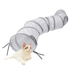 Neues eraktives Tunnelspielzeug für Katzen, Kätzchen, Welpen und Kaninchen – langlebig, faltbar und aufregend – spannendes, u