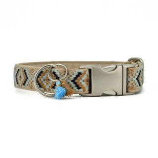 THE DOG IDEA Boho-Chic Halsband Mokka XL