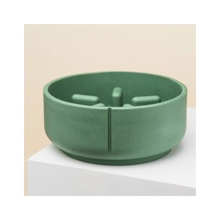 pino Hundenapf Slow Feeder duck green solid, Gr. L, Höhe: ca. 9 cm, Durchmesser:  ca. 22 cm