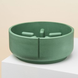 pino Hundenapf Slow Feeder duck green solid, Gr. L, Höhe: ca. 9 cm, Durchmesser:  ca. 22 cm