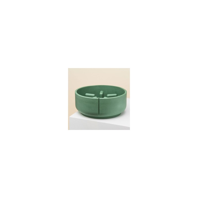 pino Hundenapf Slow Feeder duck green solid, Gr. L, Höhe: ca. 9 cm, Durchmesser:  ca. 22 cm