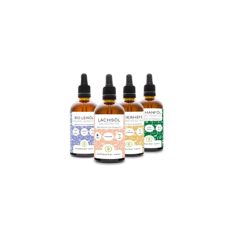 Wolfsbacher Natur Futteröl Set 4 x 100ml