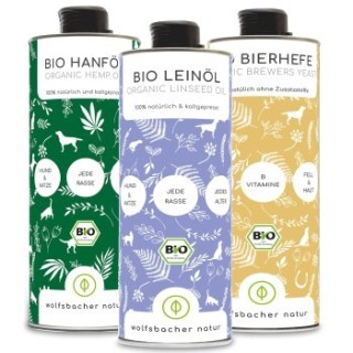 Wolfsbacher Natur Futteröl Set 3 x 1 Liter