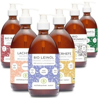 Wolfsbacher Natur Futteröl Set 6 x 500ml