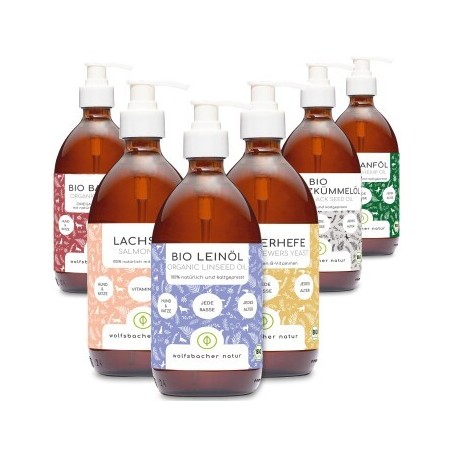 Wolfsbacher Natur Futteröl Set 6 x 500ml