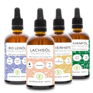 Wolfsbacher Natur Futteröl Set 4 x 100ml