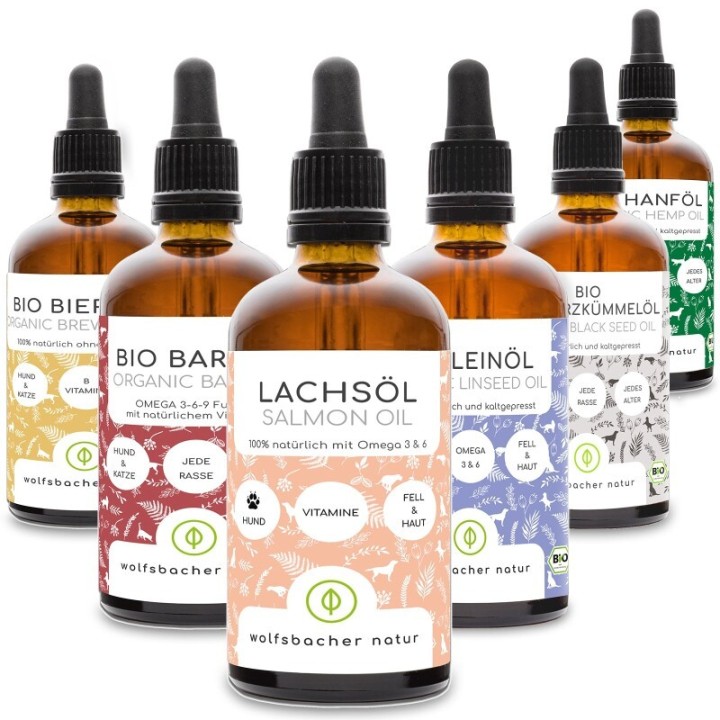 Wolfsbacher Natur Futteröl Set 6 x 100ml